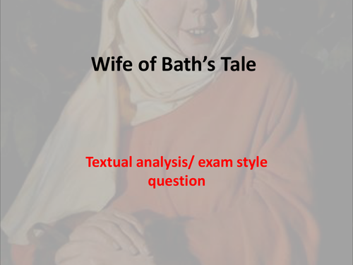 Wife of Bath's Tale essay plan
