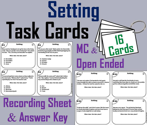 Setting Task Cards