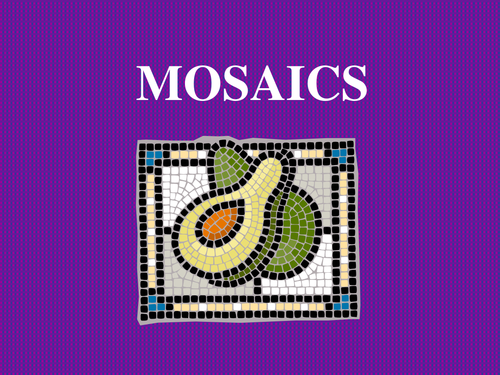 Roman Mosaics hands-on History Activity and Tutorial Ancient Rome