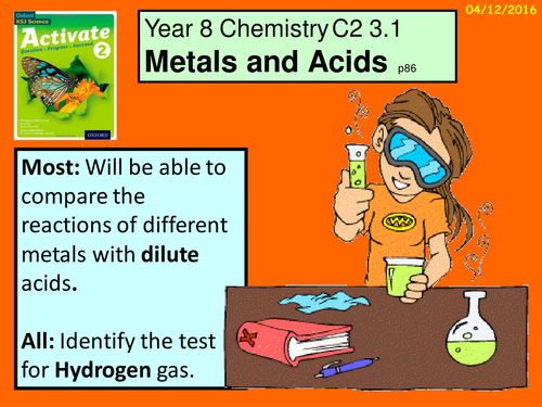 A digital version of the Year 8 C2-3.1  "Acids and Metals" lesson.