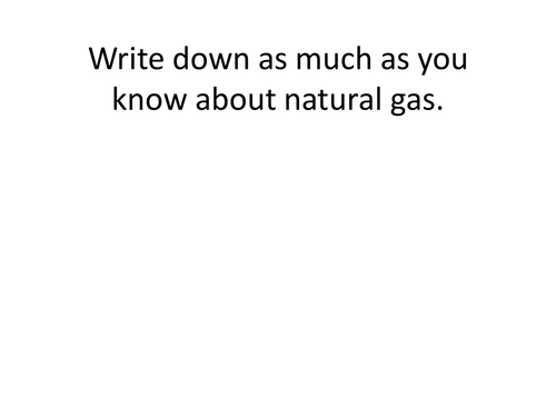 GCSE AQA: Natural gas