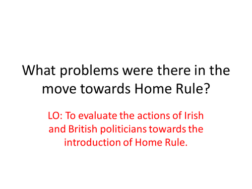 Home rule in Ireland