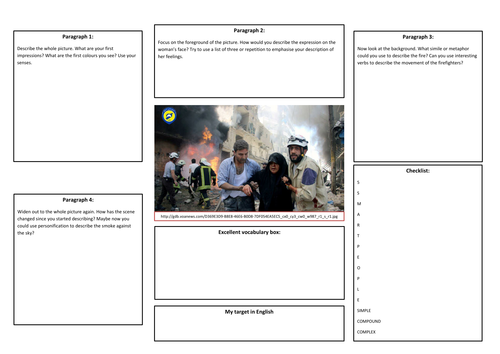 Writing to Describe - planning