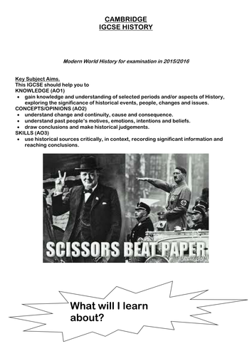 gcse history case study