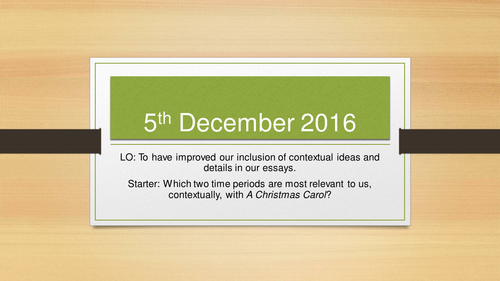 A Christmas Carol context AQA GCSE Literature