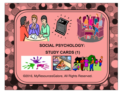 Social Psychology Study Cards (1)