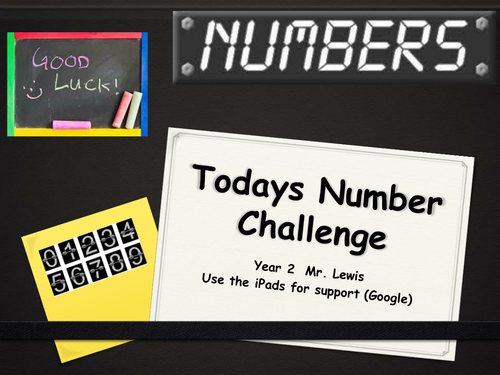 ICT/Maths Number challenge