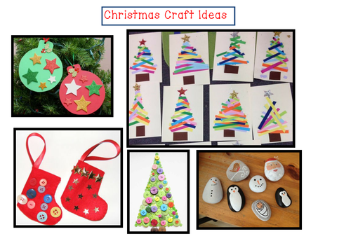 Download Christmas Craft Ideas Poster Teaching Resources PSD Mockup Templates