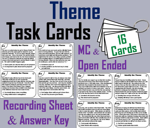 Theme Task Cards