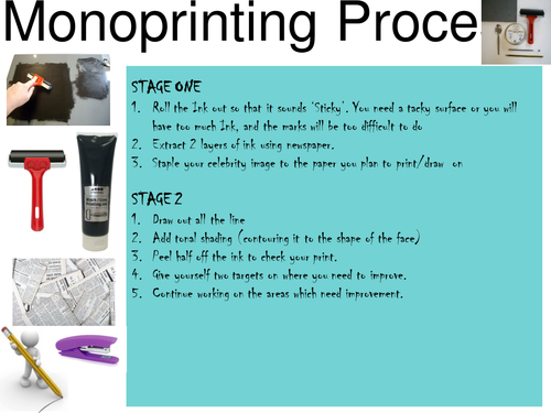 Monoprinting Process