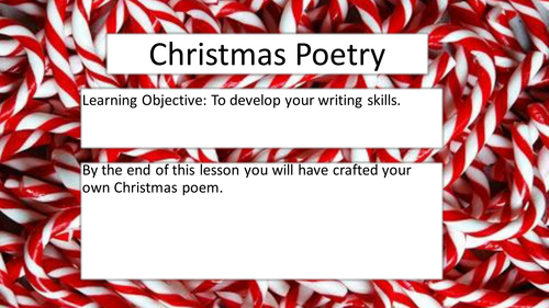 A Stand Alone Christmas Poetry Lesson