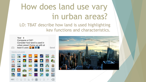 Lesson on Land use and Burgess Model