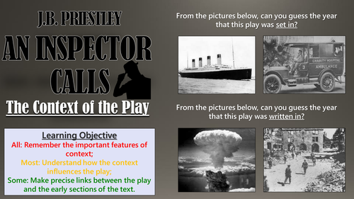 An Inspector Calls: The Context of the Play