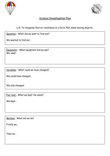 Science Investigation forces Year 4