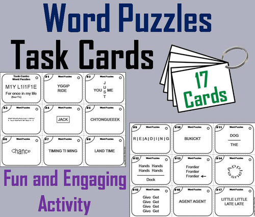 Word Puzzles Task Cards