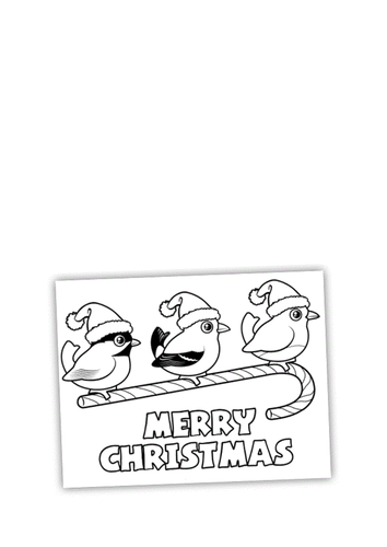 Christmas Card Colouring - 4 designs! End of term activity!