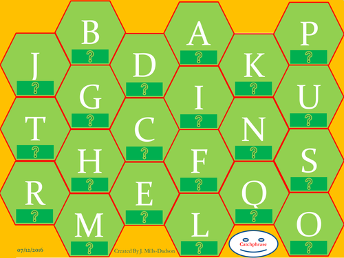 Maths Catch Phrase - Revision activity on different topics