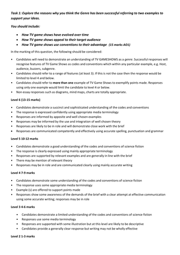 Year 11 TV GAMESHOW Mock