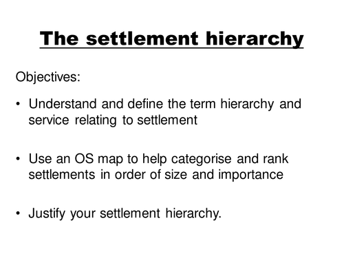 KS3 Settlement SOW