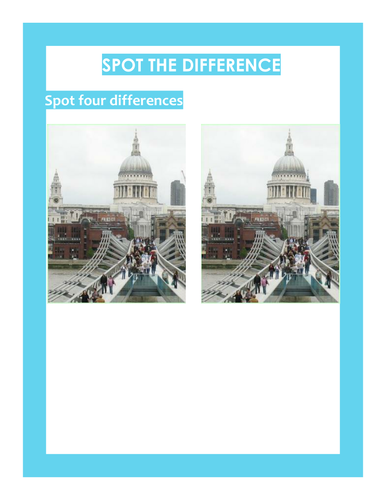Christmas activity - Spot The Difference | Teaching Resources