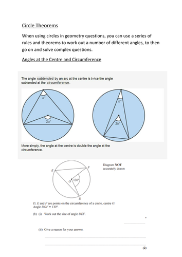 GCSE Maths Revision 1-9 - Circle Theorems
