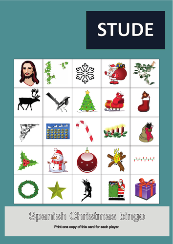 Feliz Navidad - Spanish Bingo
