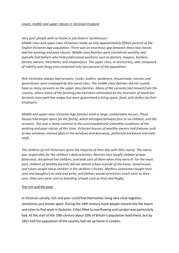 KS3 preparation for AQA new spec 2 (9-1) lit & paper 2 - compare 19th century text & modern text