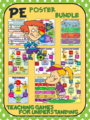 PE Poster Bundle: Teaching Games for Understanding (TGfU)- 9 Poster Package
