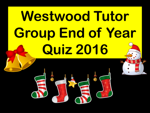 Christmas Quiz 2016