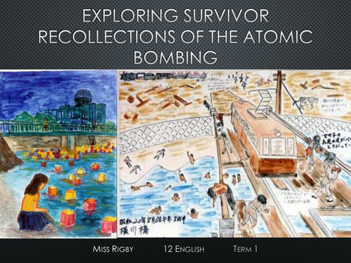 War poetry - Analysing poems about the Atomic bombing of Hiroshima during World War Two