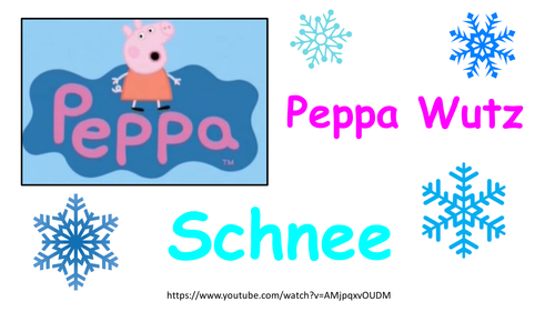 Peppa Pig (Peppa Wutz) German Christmas Winter Snow  Activity