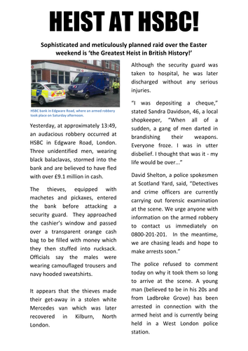 Newspaper articles restaurant review