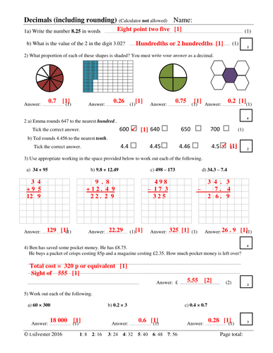 my homework lesson 7 compare decimals page 53
