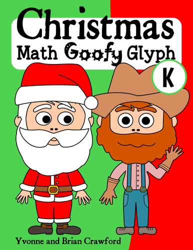 Christmas Math Goofy Glyph (Kindergarten Common Core)