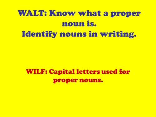 Proper Nouns and Biographies