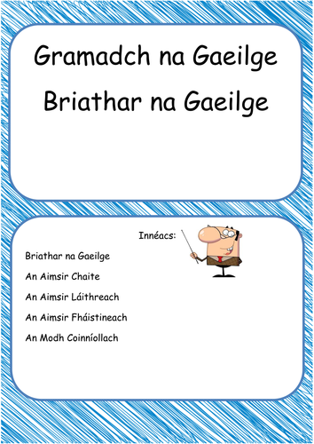 Na haimsirí Gaeilge - Verb tenses in Irish Booklet