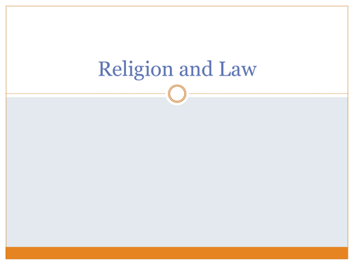 Religion & Law