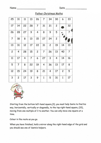 Father Christmas maths