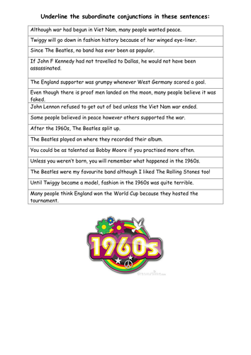 Y6 SATs - conjunctions sequence of lessons