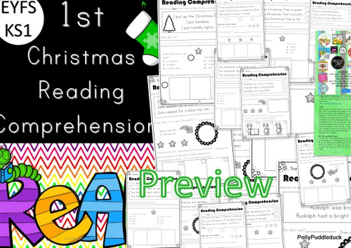 1st Christmas Reading Comprehensions for EYFS/KS1