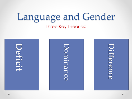 Language and Gender