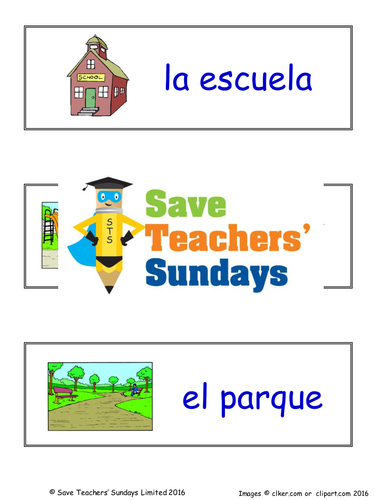 Spanish Sports - Days and Venues Lesson Plan, PowerPoint (with audio) & Flashcards