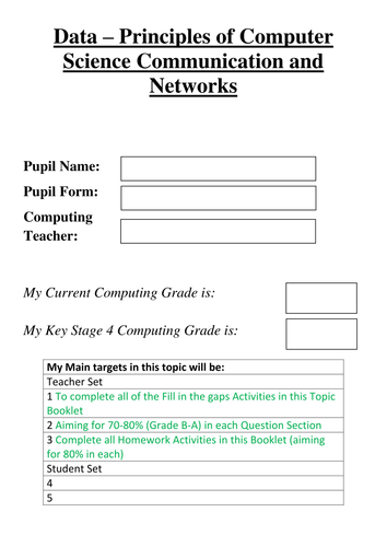 Edexcel Computer Science - Networks