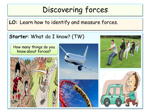 New KS3 (Forces unit) - Discovering and measuring forces