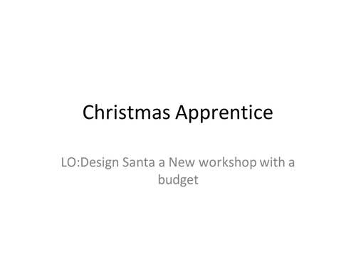 Christmas Enterprise (design Santas workshop)
