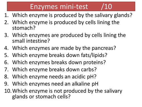 Enzymes in industry/uses of enzymes. GCSE Biology B2 Enzymes topic