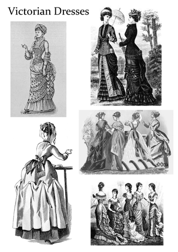 The Victorians -  Women and Children's Clothing Art Activity