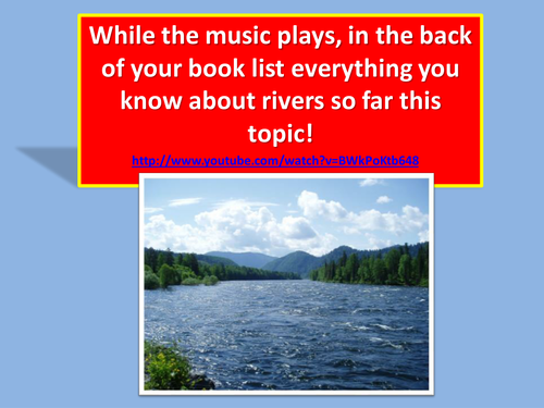 KS3 geography. Uses of the floodplain.