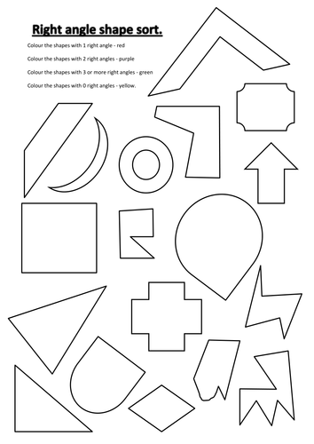 Right angle shape sort