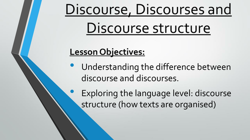 Discourse Structure: AS Language